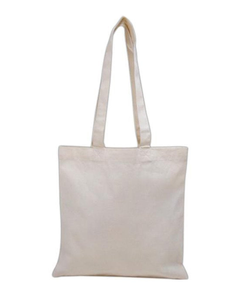 26" Over the Shoulder Long Handle Cotton Tote Bags