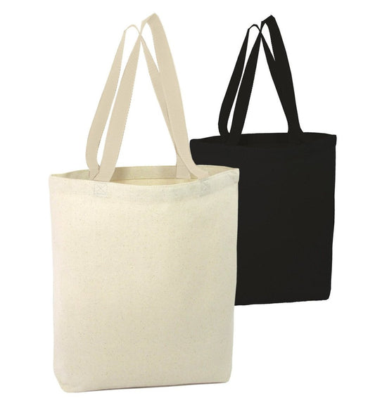 High Quality Promotional Canvas Tote Bags w/Gusset - By Piece