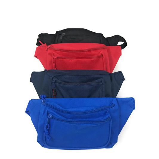 Eco Fanny Pack with Three Zippered Pockets - By Piece