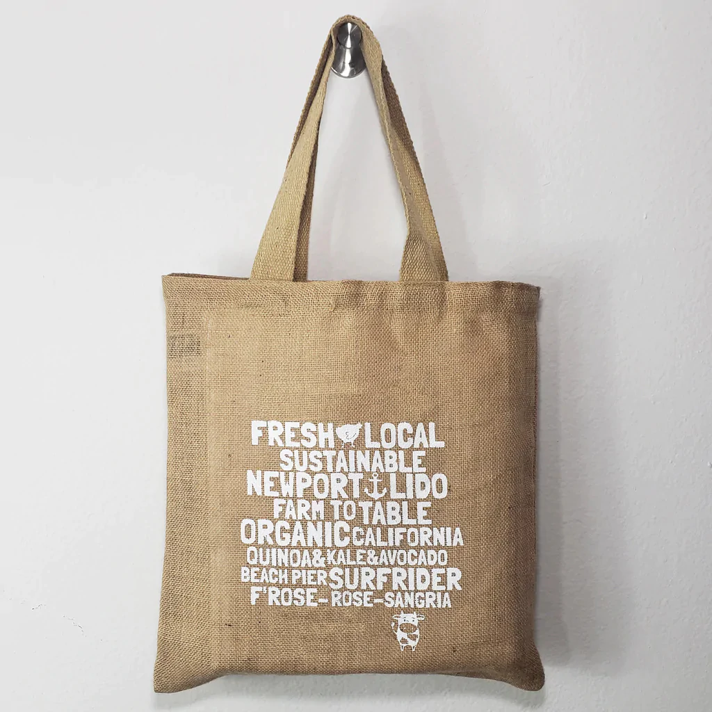 Jute Tote Bag with Strap Handles 20 x 13 1/2 x 6 inches, Wholesale Tote Bags