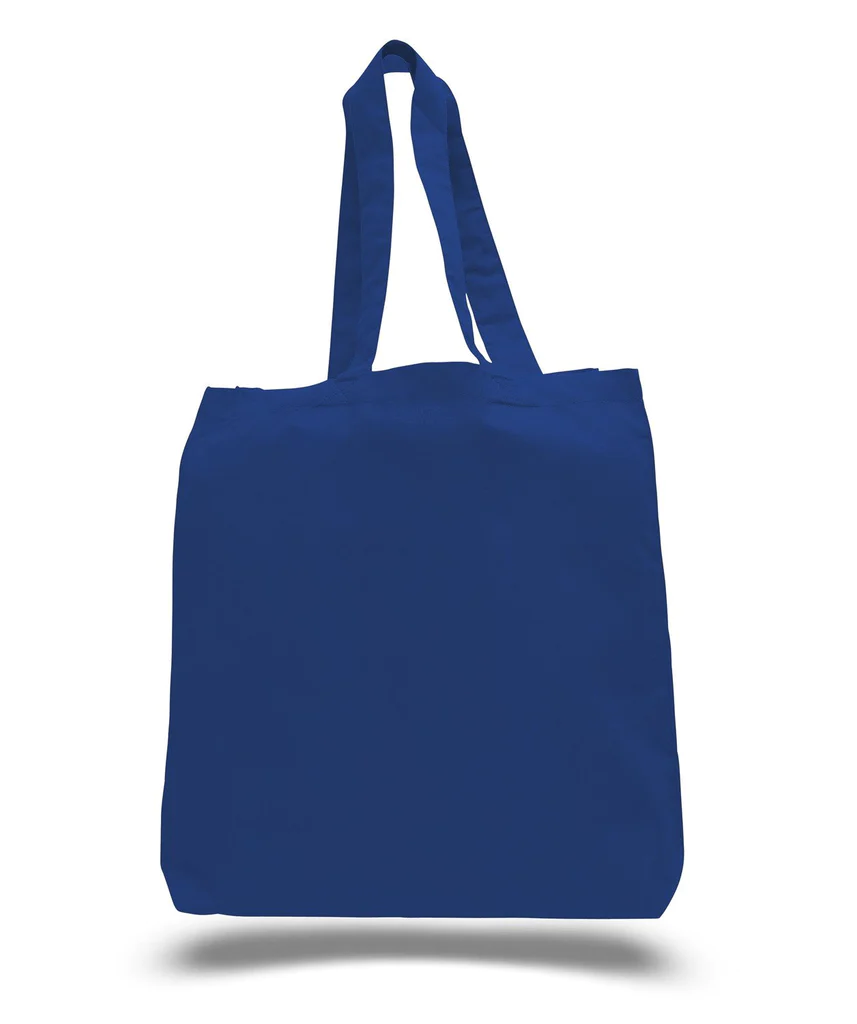 Economical 100% Cotton Tote Bags with Bottom Gusset - By Piece
