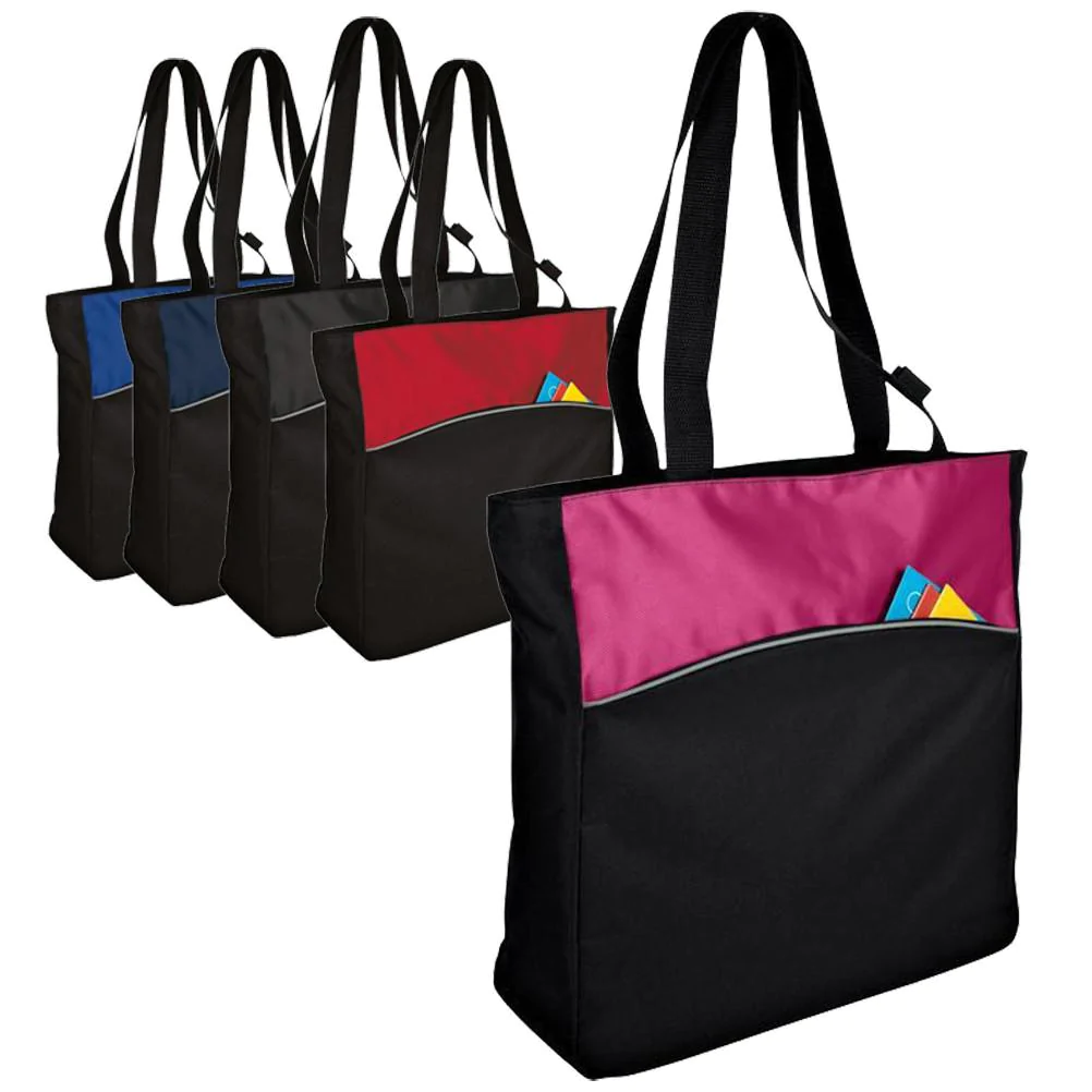 Improved Two-Tone Colorblock Tote Bag - By Piece