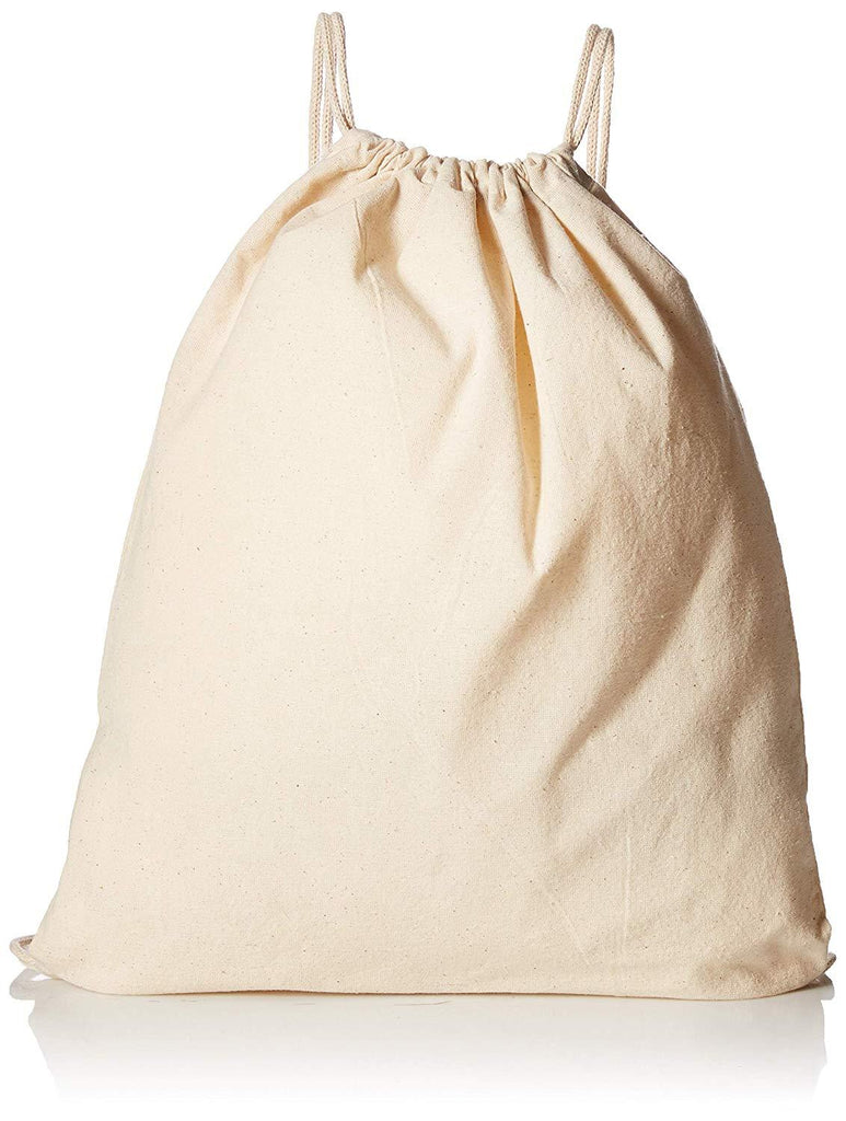 Organic Cotton Canvas Drawstring Bags/Backpacks (By Piece)