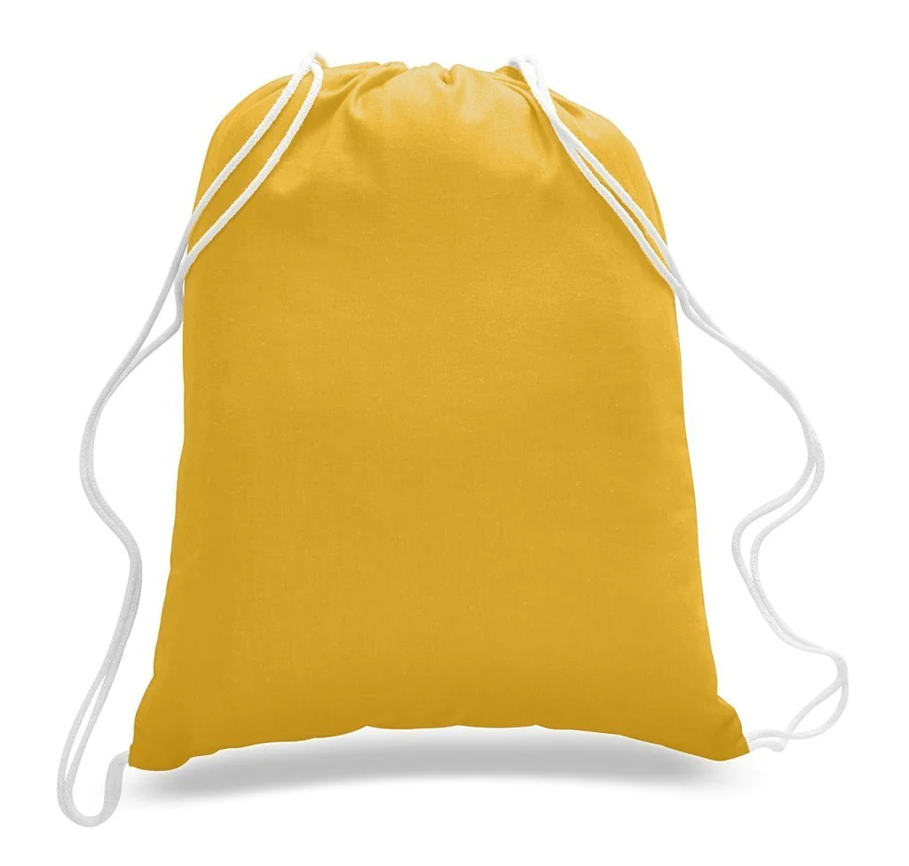 Economical Sport Cotton Drawstring Bag Cinch Packs - By Piece