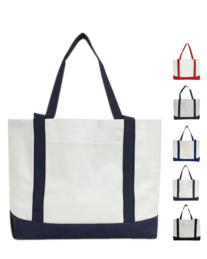 Grocery Shopping Tote Bag With Large Outside Pocket - By Piece
