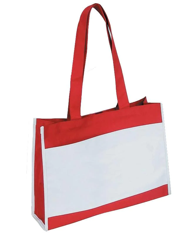 Travel Tote Bag with Hook and Loop Closure - By Piece
