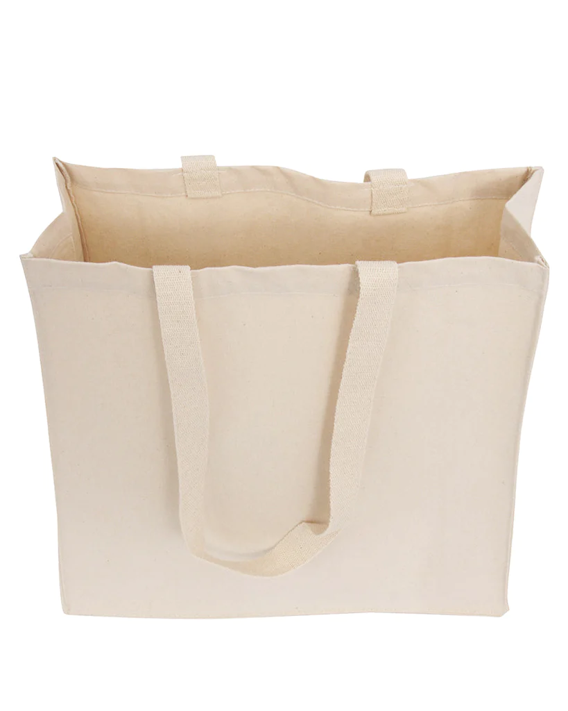 Organic Canvas Self Standing Grocery Shopper Tote Bags (By Piece)