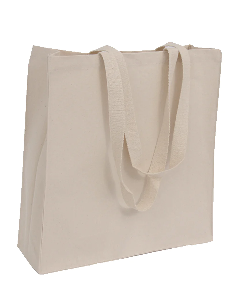 Organic Canvas Self Standing Grocery Shopper Tote Bags (By Piece)