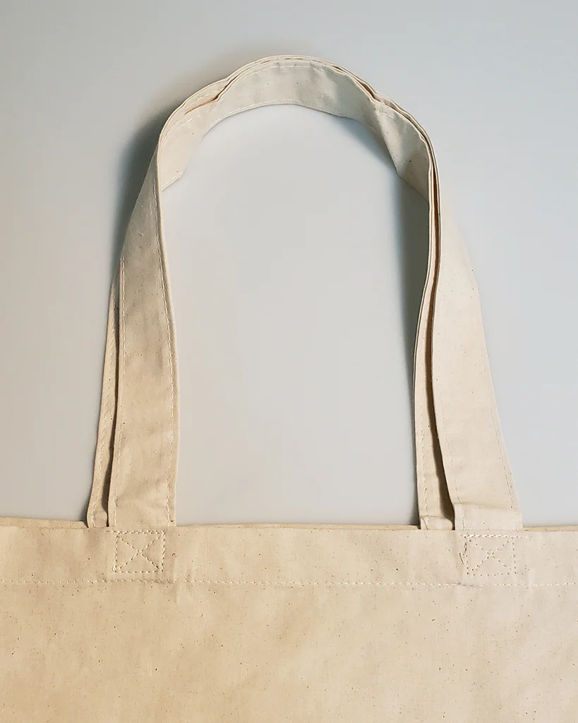 Foldable Cotton Tote Bags w/ Drawstring Pouch - By Piece