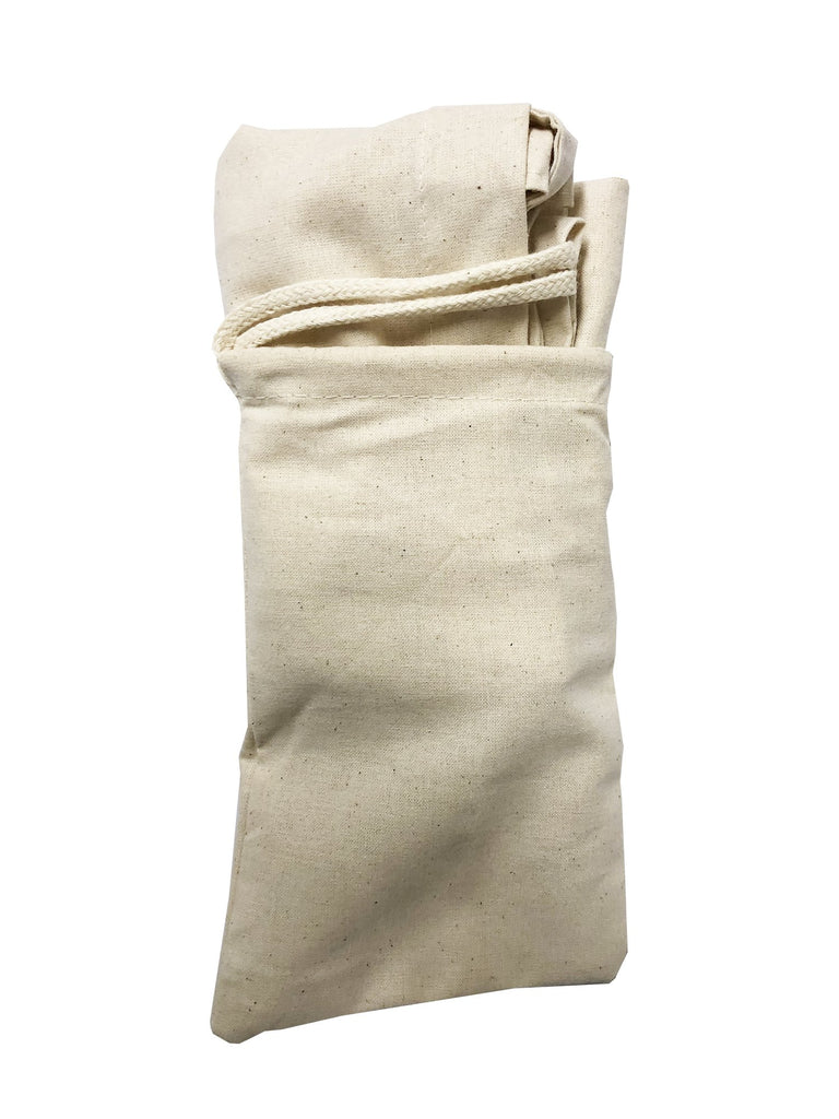 Foldable Cotton Tote Bags w/ Drawstring Pouch - By Piece