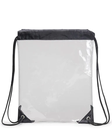 Quality Clear Vinyl Drawstring Tote Bag (By Piece)