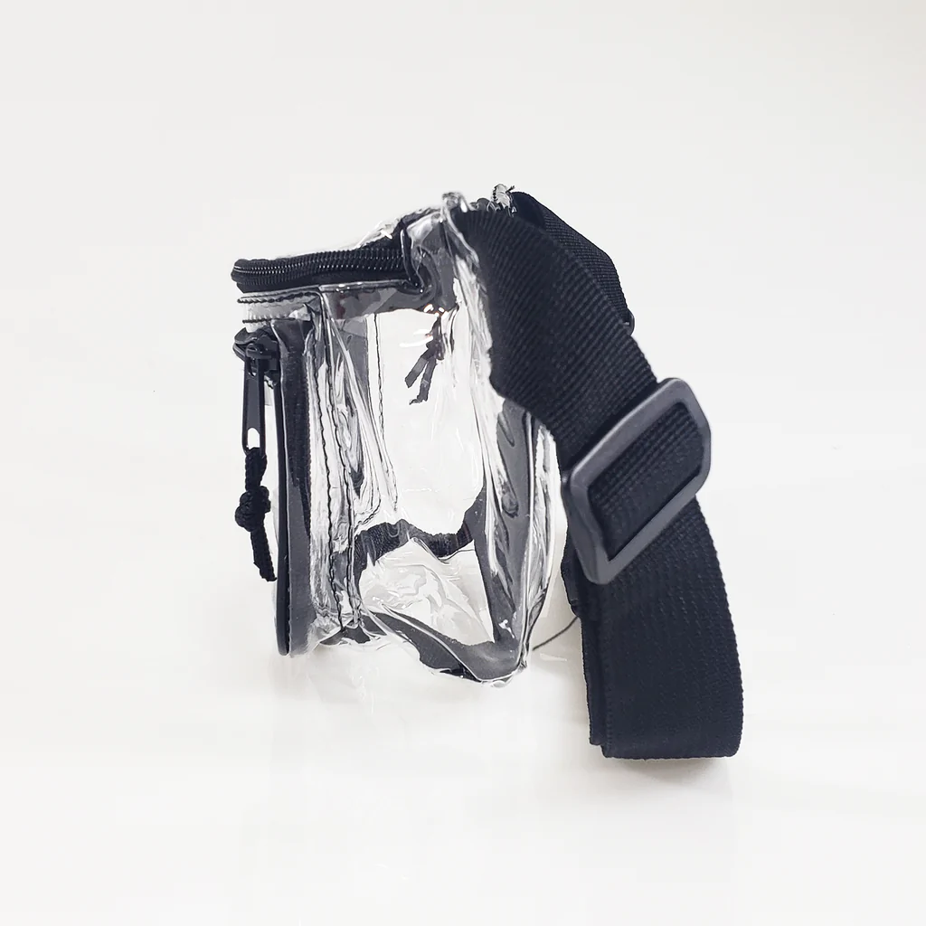 Transparent Three Zipper Fanny Pack (By Piece)