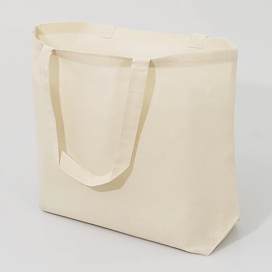 Large Cotton Basic Grocery Tote Bags - By Piece