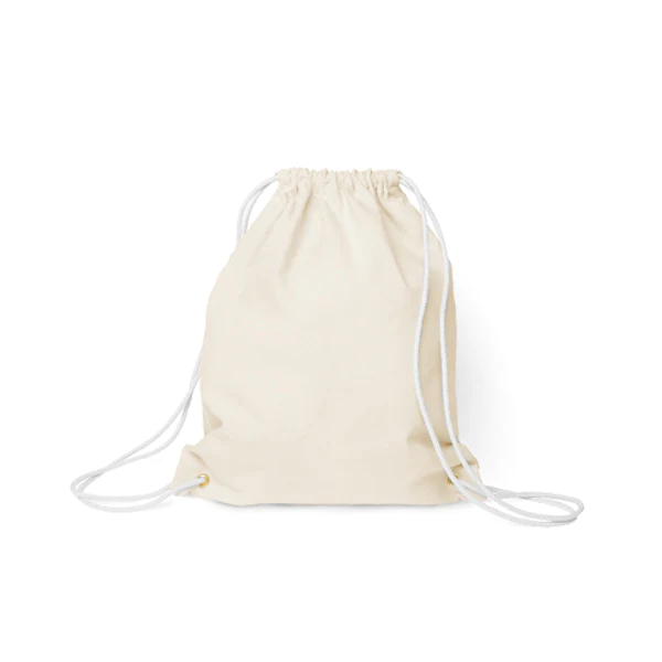 Cotton Drawstring Backpack - Made in USA  - By Piece