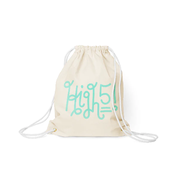 Cotton Drawstring Backpack - Made in USA  - By Piece