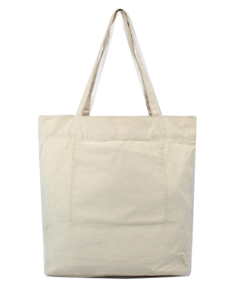 Large Recycled Cotton Canvas Tote Bag w/Full Gusset  By Piece