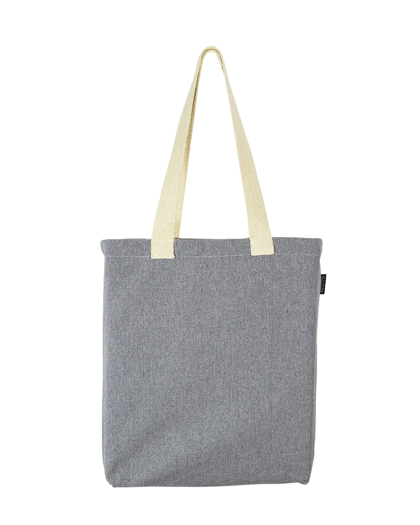 Recycled Canvas Tote Bag With Bottom Gusset - By Piece