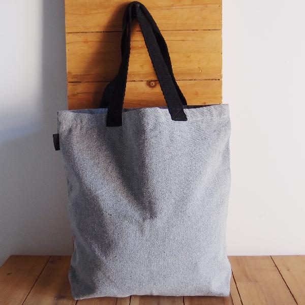 Recycled Canvas Tote Bag With Bottom Gusset - By Piece