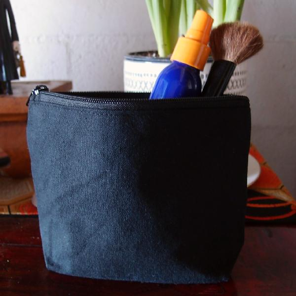 Large Size Recycled Flat Zipper Cosmetic Bag - By Piece