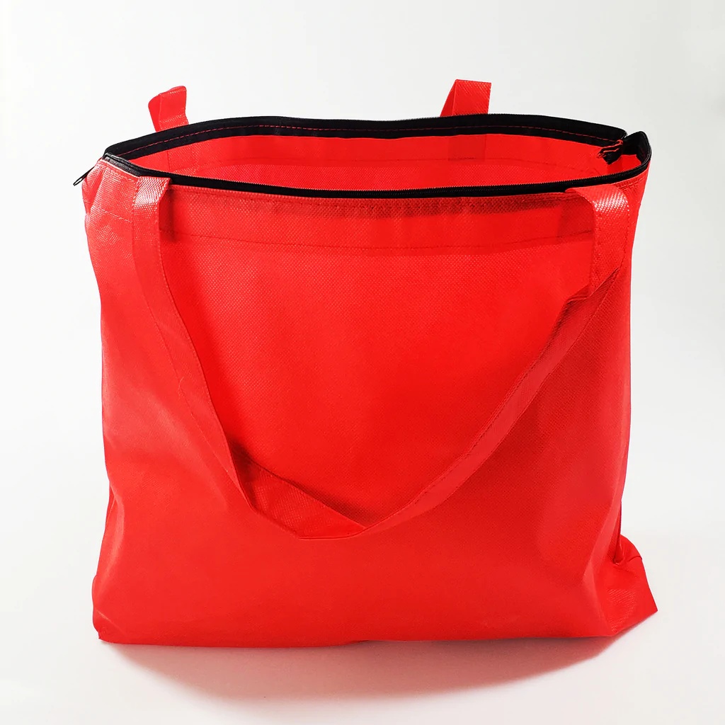 Zippered Promo Convention Tote Bag with Gusset (By Piece)