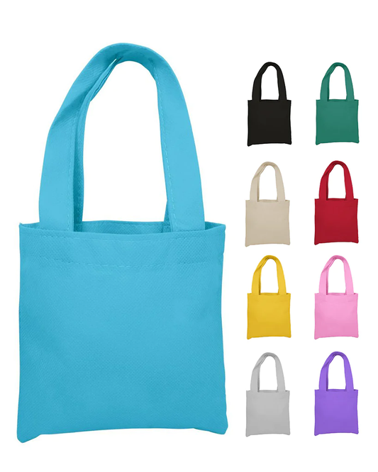 6" MINI Non Woven Tote Bag / Colorful Kids Party Gift Bags