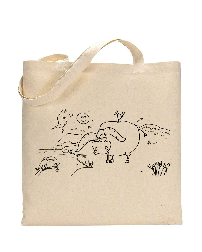 Black Color Lake Tote Bag (Advance Level) - Coloring-Painting Bags for Kids