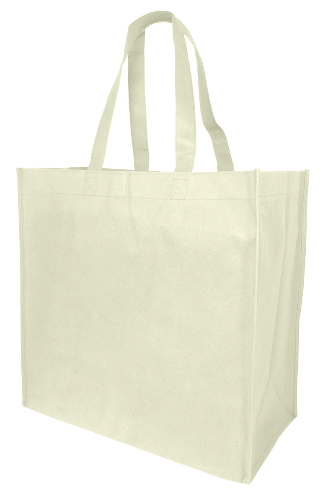 Large Polypropylene Grocery Tote Bag W/Gusset - By Piece