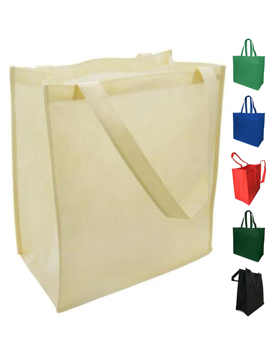 Large Polypropylene Grocery Tote Bag W/Gusset - By Piece