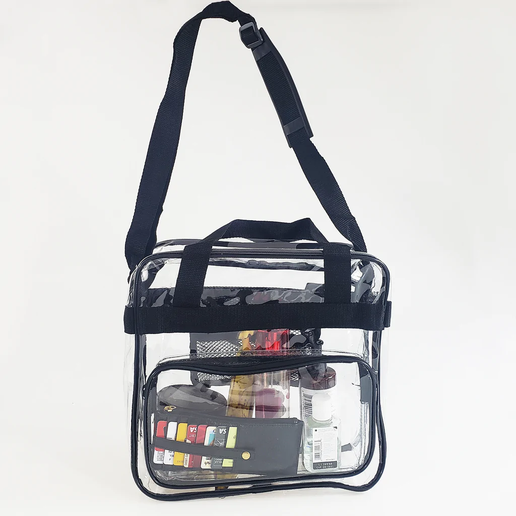 Clear Messenger Bag / Crossbody Stadium Bags -  By Piece