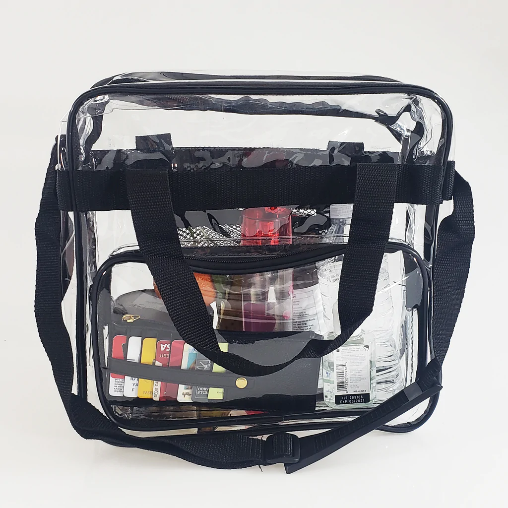 Clear Messenger Bag / Crossbody Stadium Bags -  By Piece