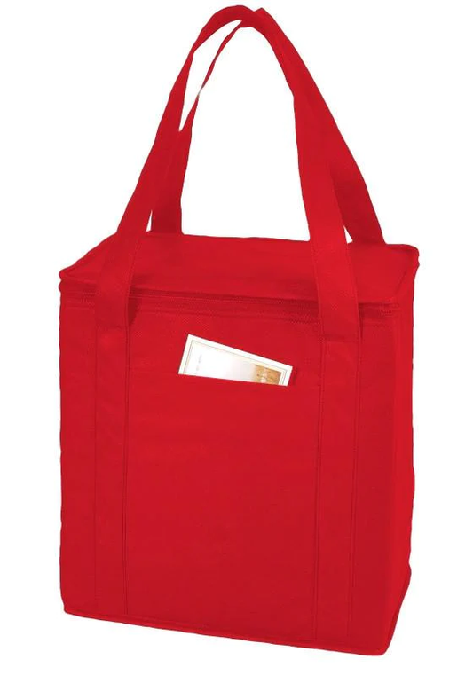 Foil Lining Polypropylene 12-Bottle Cooler Tote Bag Lunch Bag