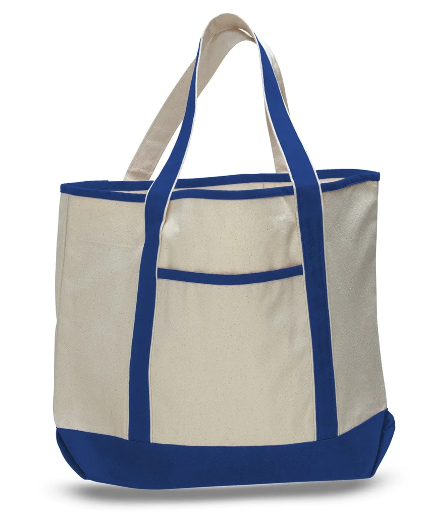 Jumbo Size Heavy Canvas Deluxe Tote Bag - By Piece