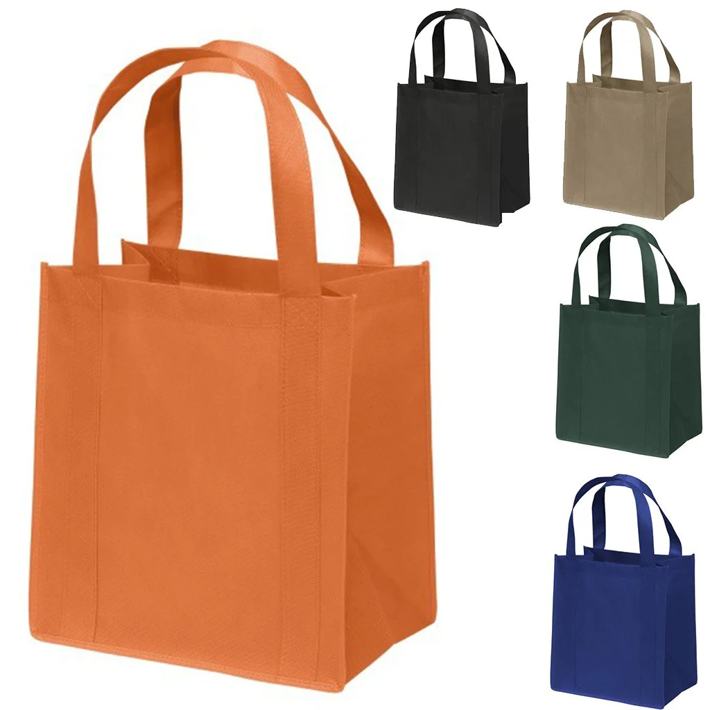 Large Reusable Grocery Bags - Shopping Bags with Hook and Loop Closure