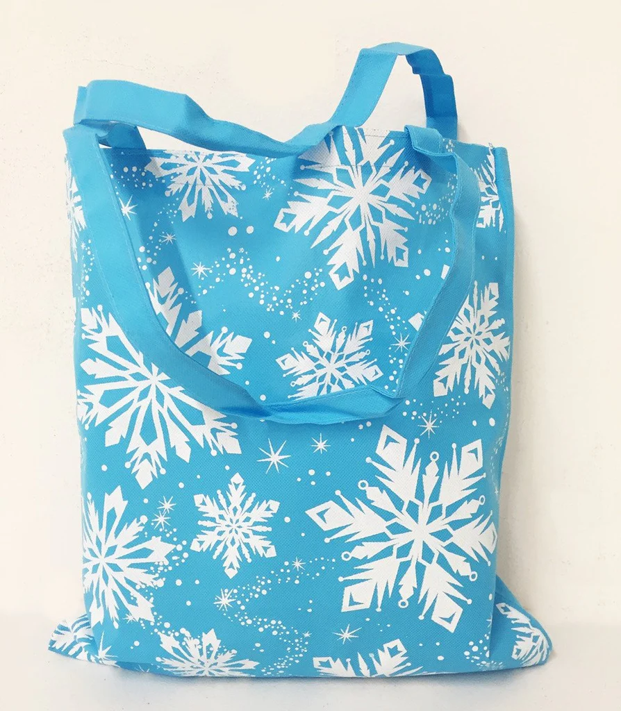 Promotional Snowflake Design Winter Tote Bags