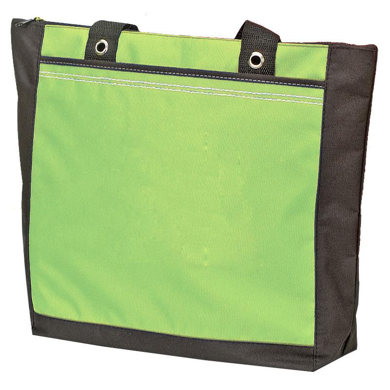 Polyester Tote Bag With Large Zip Compartment