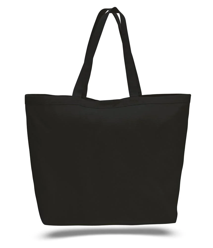 Extra-Large Heavy Canvas Tote Bags with Hook and Loop Closure - By Piece