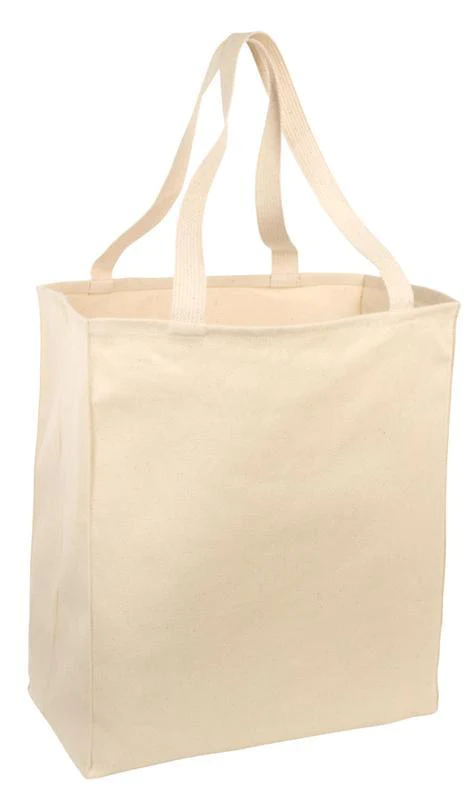 Over-the-Shoulder Cotton Twill Grocery Tote Bag - By Piece