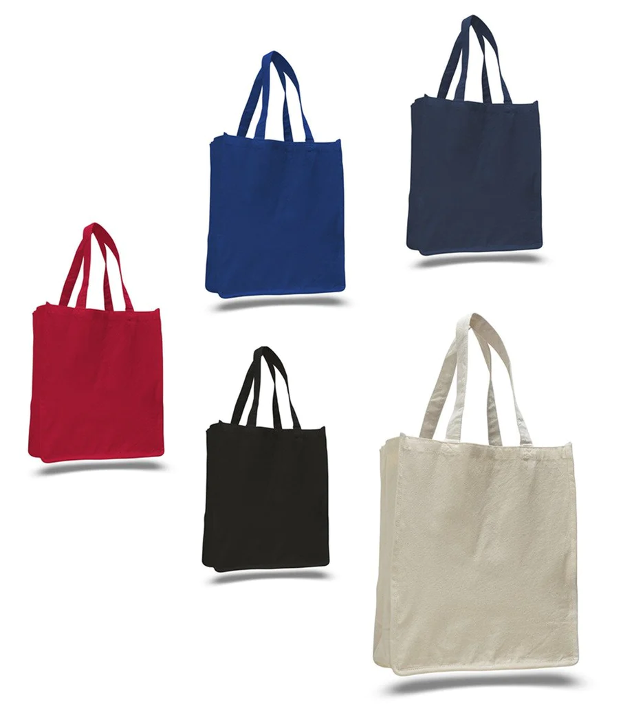 Jumbo Size Heavy Canvas Wide Shopper Tote Bag - By Piece