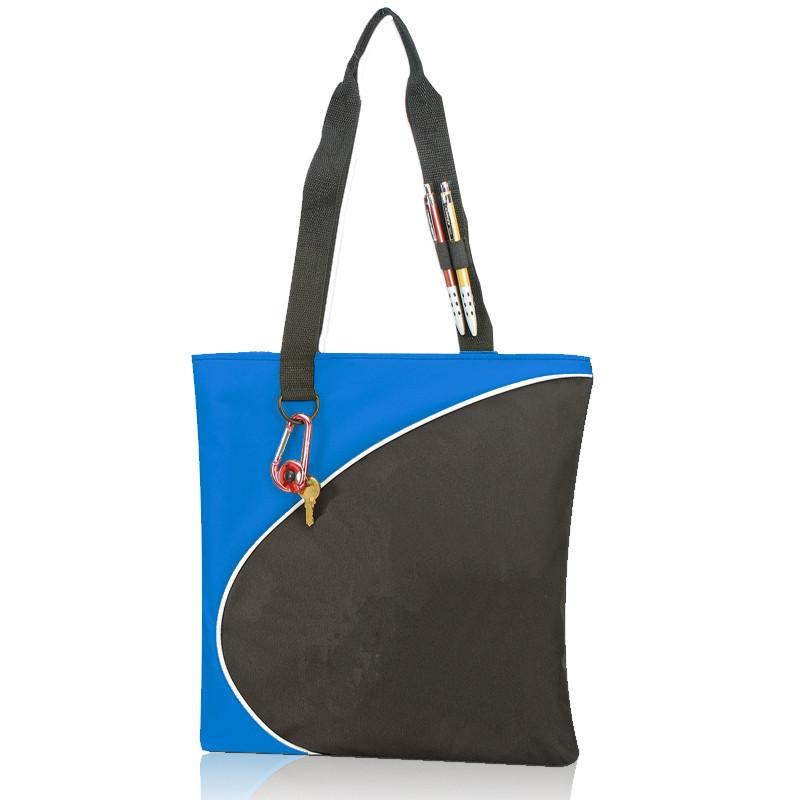 Tri-Tone Cute Polyester Tote Bags