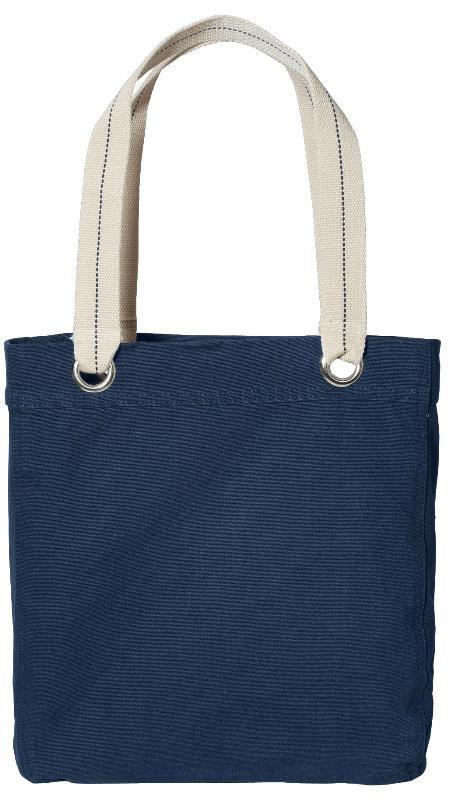 Colorful Cotton Canvas Allie Tote Bag with Interior Lining - By Piece
