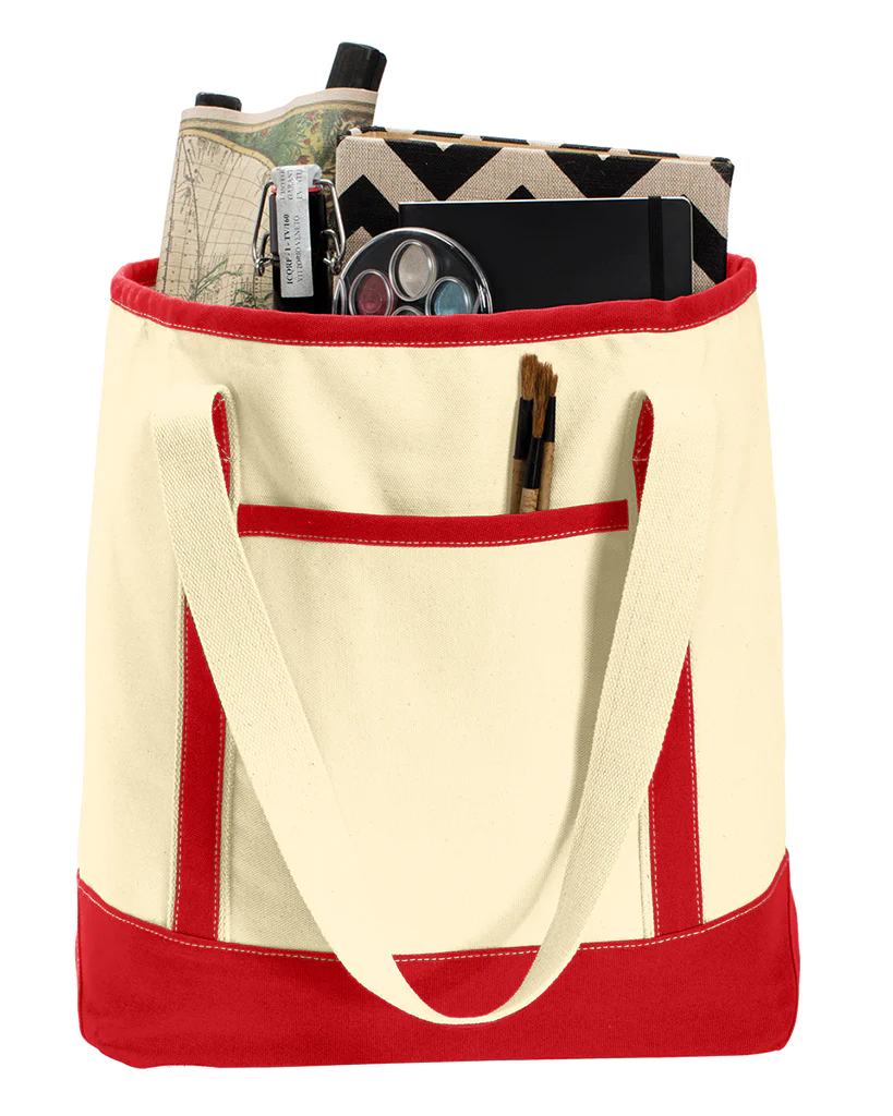 Heavy Canvas Large Cotton Canvas Boat Tote