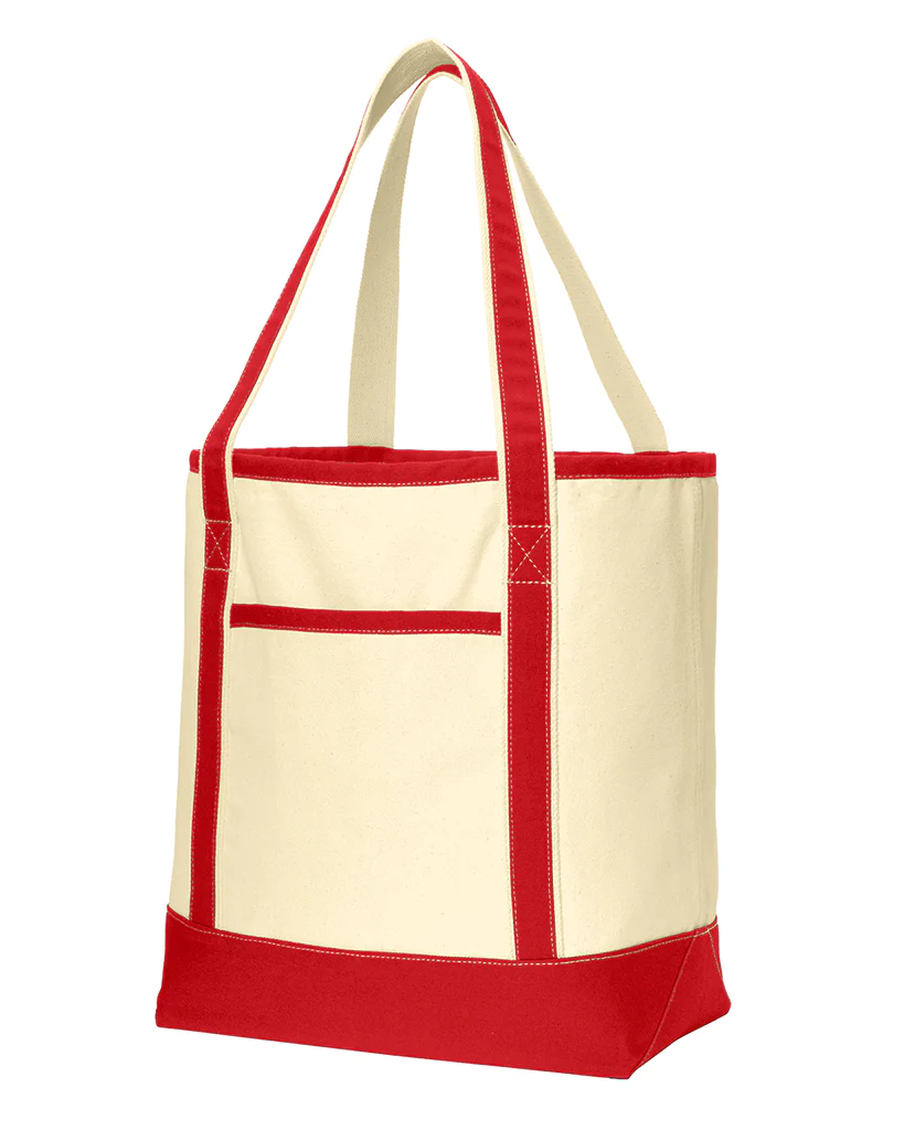 Heavy Canvas Large Cotton Canvas Boat Tote