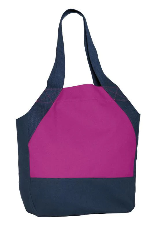 On-the-Go Cotton Canvas Tote Bag with Magnet Snaps Closure