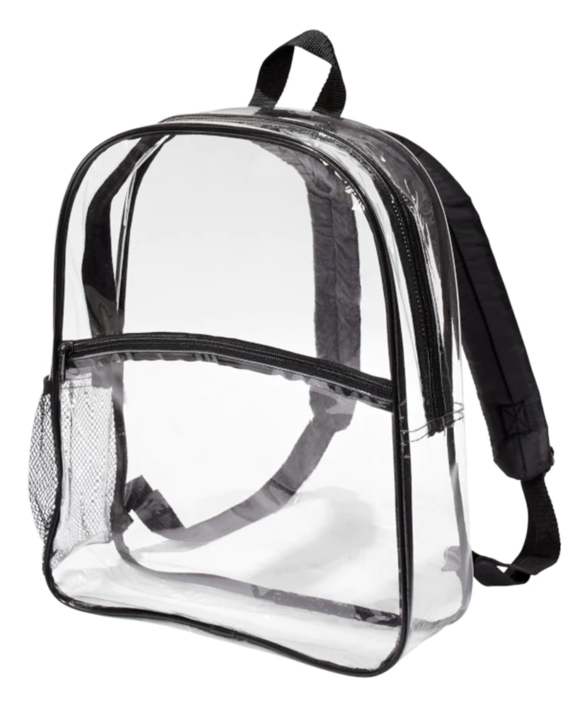 Adjustable Clear PVC Stadium Backpack – L.A. Tote Bag Factory