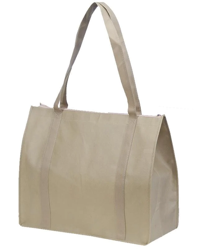 Zippered Non-Woven Polypropylene Tote Bag