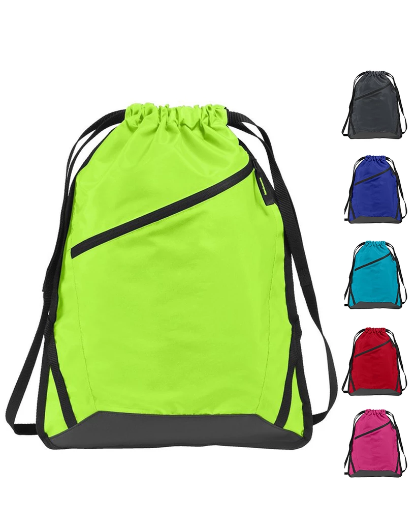 Zip-It Drawstring Backpack with Adjustable Straps (By Piece)