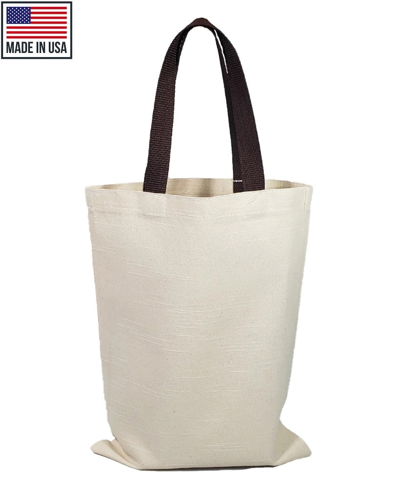 Tall & Flat Promotional Tote Bag - Made in USA (By Piece)